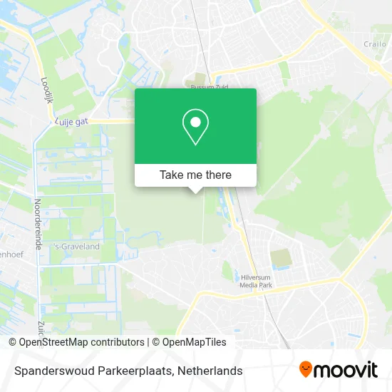 Spanderswoud Parkeerplaats map