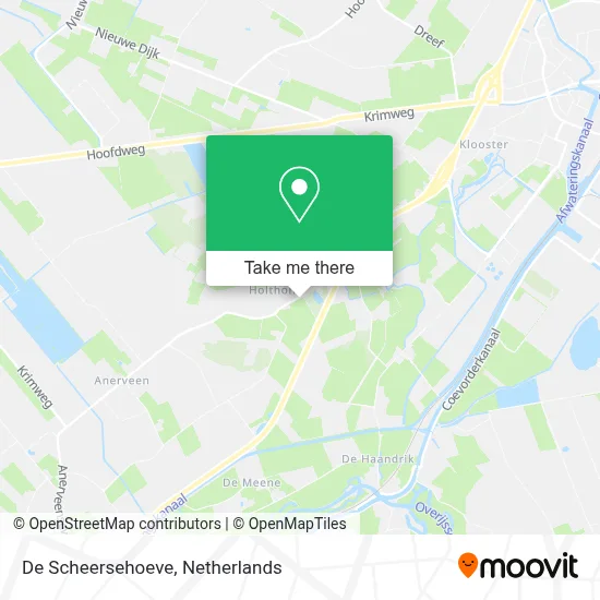 De Scheersehoeve map