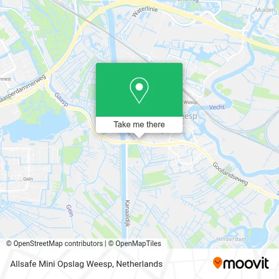 Allsafe Mini Opslag Weesp Karte