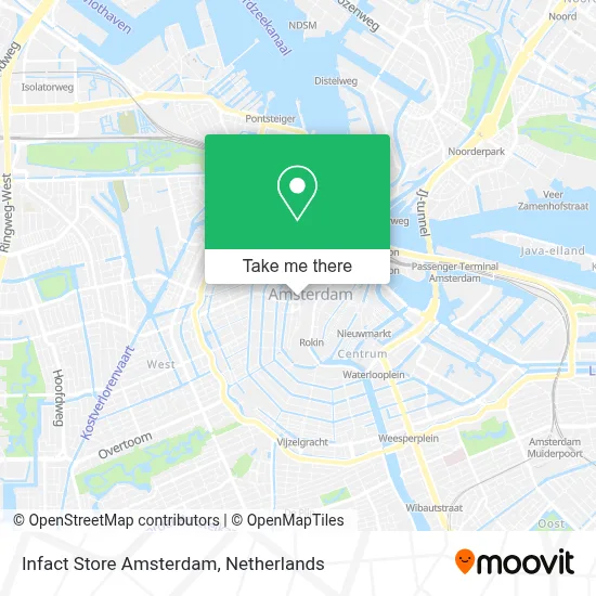 Infact Store Amsterdam map