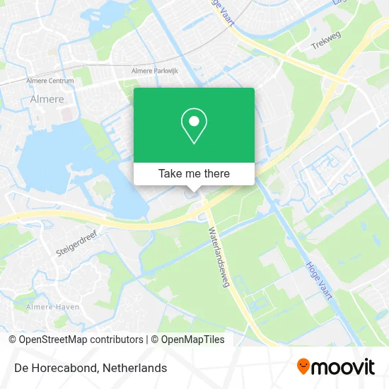 De Horecabond map