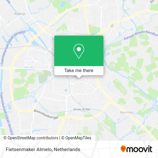 Fietsenmaker Almelo map