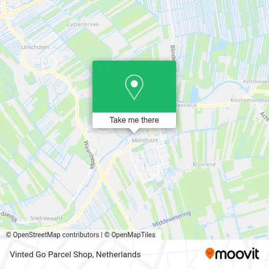 Vinted Go Parcel Shop Karte