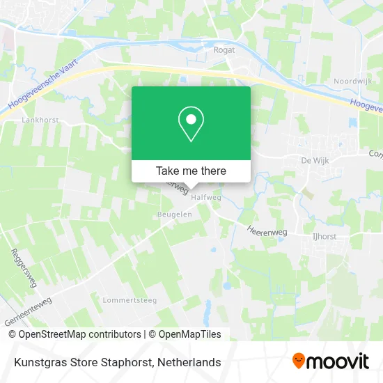 Kunstgras Store Staphorst map