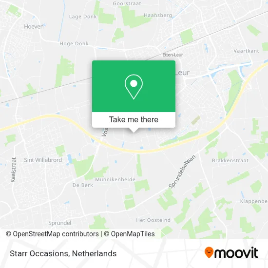 Starr Occasions map