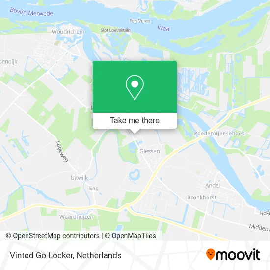 Vinted Go Locker map