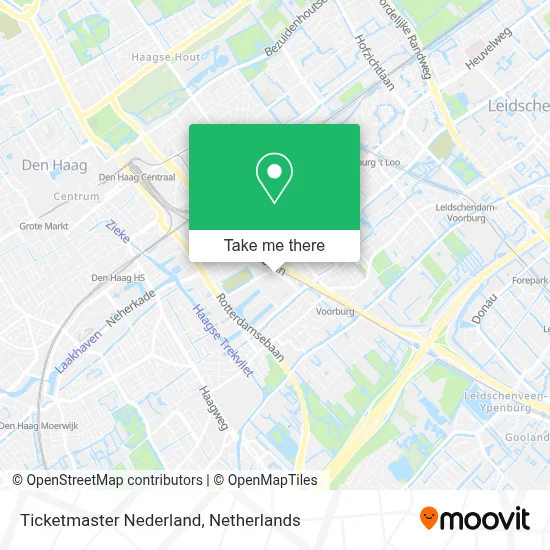 Ticketmaster Nederland map