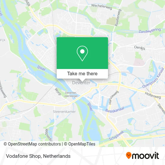 Vodafone Shop map