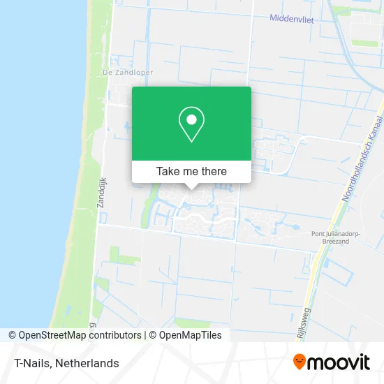 T-Nails map