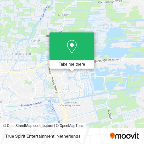 True Spirit Entertainment map