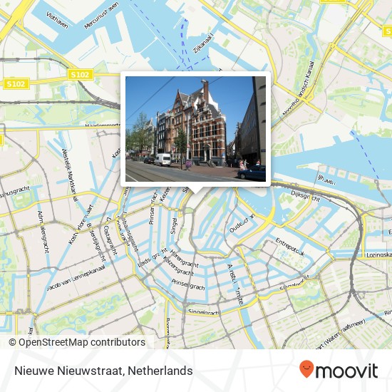 Nieuwe Nieuwstraat map