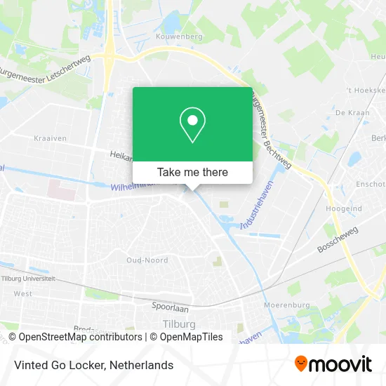 Vinted Go Locker map