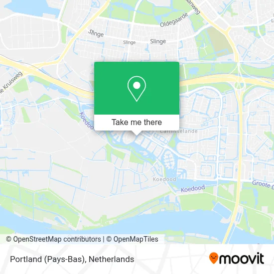 Portland (Pays-Bas) map