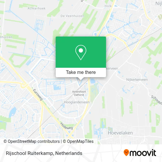 Rijschool Ruiterkamp map
