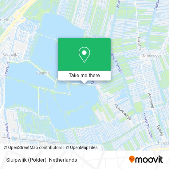 Sluipwijk (Polder) map