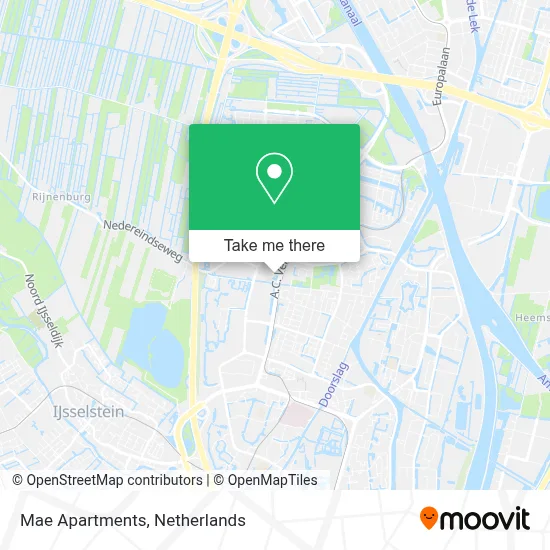 Mae Apartments map