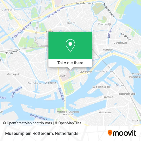 Museumplein Rotterdam map