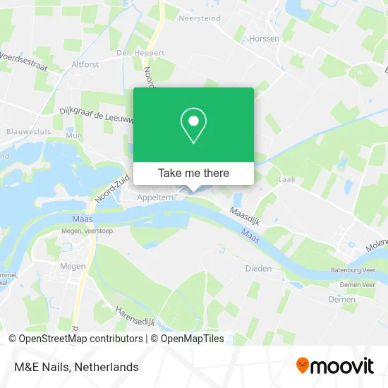 M&E Nails map