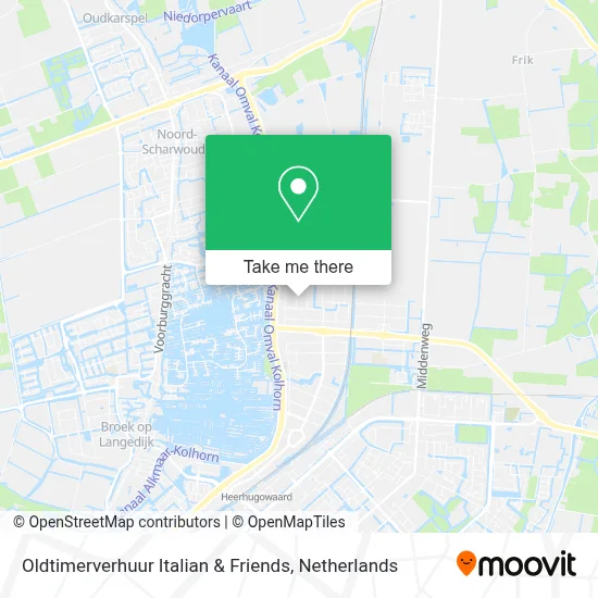 Oldtimerverhuur Italian & Friends map