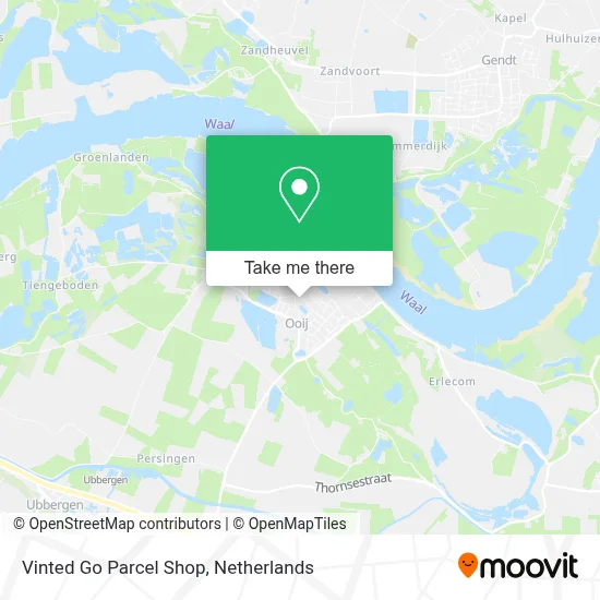 Vinted Go Parcel Shop Karte
