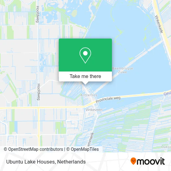Ubuntu Lake Houses map