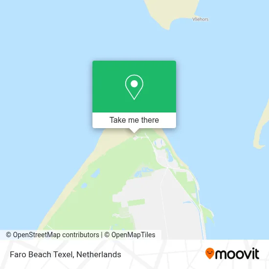 Faro Beach Texel map
