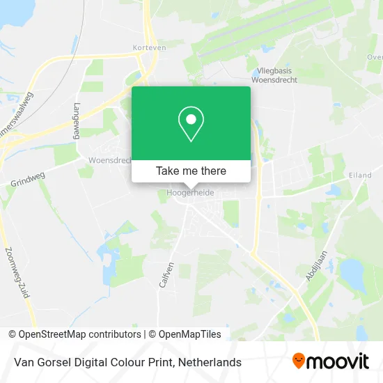 Van Gorsel Digital Colour Print map