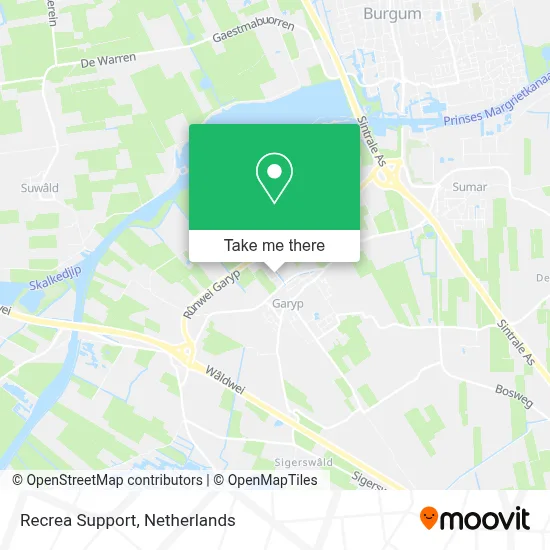 Recrea Support map