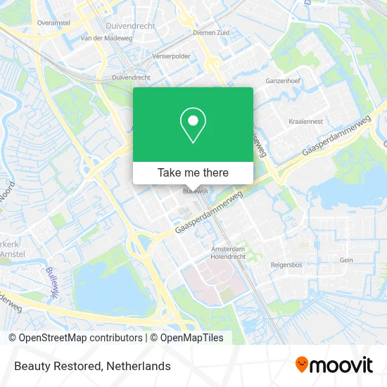 Beauty Restored map