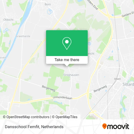 Dansschool Femfit map