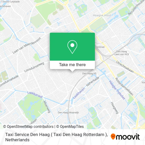 Taxi Service Den Haag map