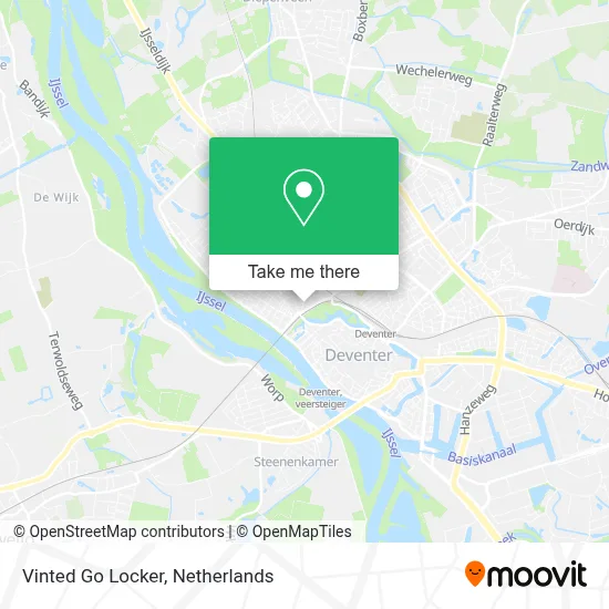 Vinted Go Locker map