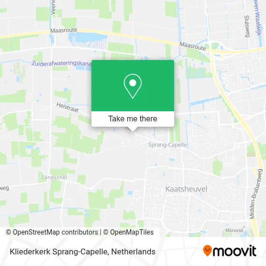 Kliederkerk Sprang-Capelle map
