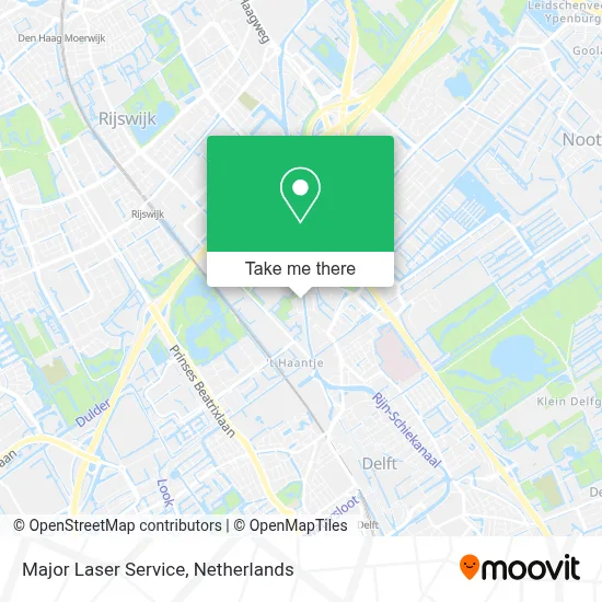 Major Laser Service map