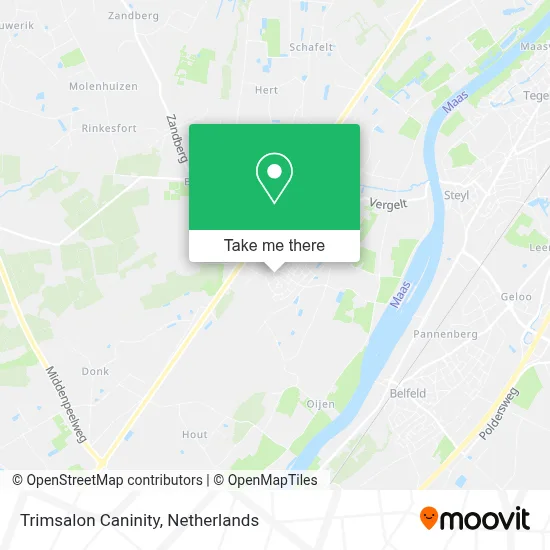 Trimsalon Caninity map