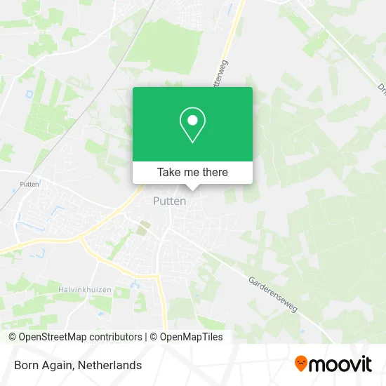 Born Again map