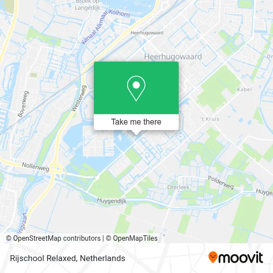 Rijschool Relaxed map
