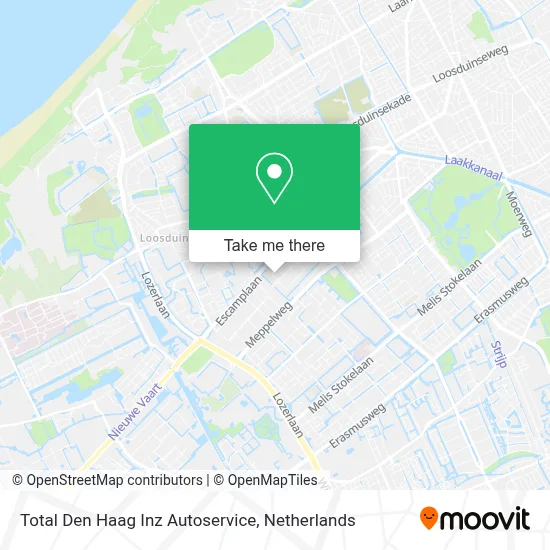 Total Den Haag Inz Autoservice map