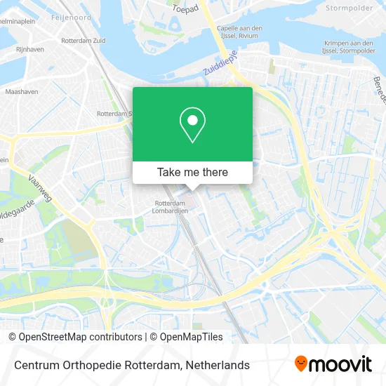 Centrum Orthopedie Rotterdam map