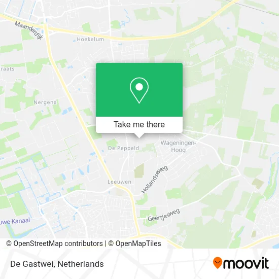 De Gastwei map