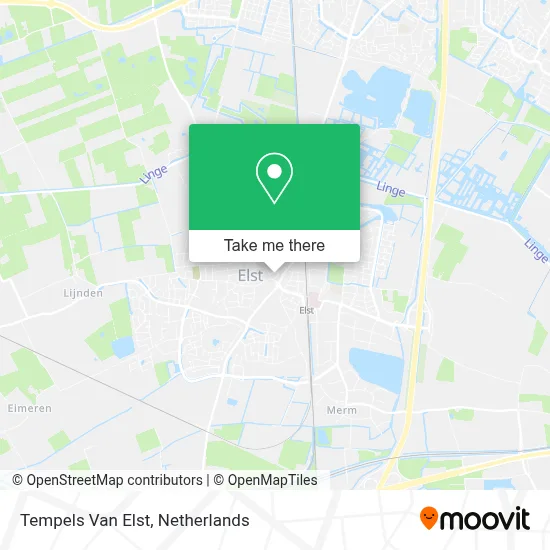 Tempels Van Elst map