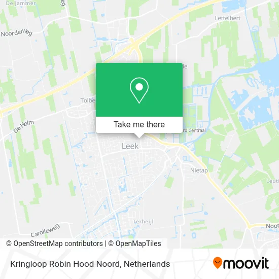 Kringloop Robin Hood Noord map