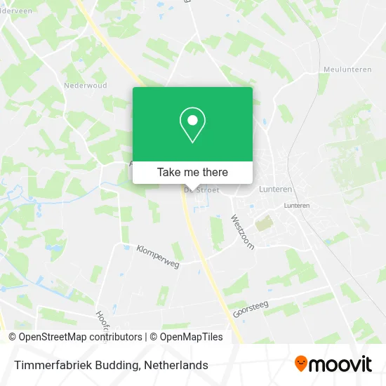 Timmerfabriek Budding map