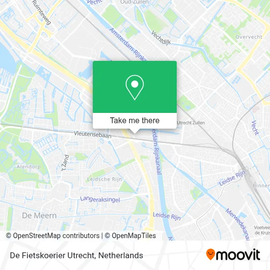 De Fietskoerier Utrecht map