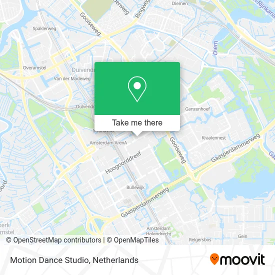 Motion Dance Studio map