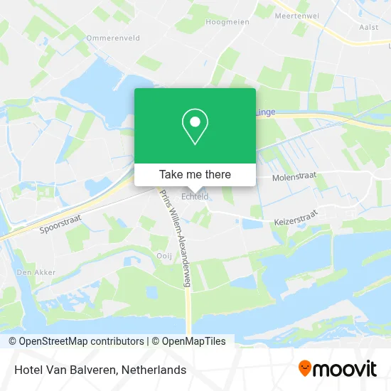 Hotel Van Balveren map