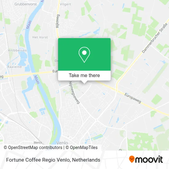 Fortune Coffee Regio Venlo map
