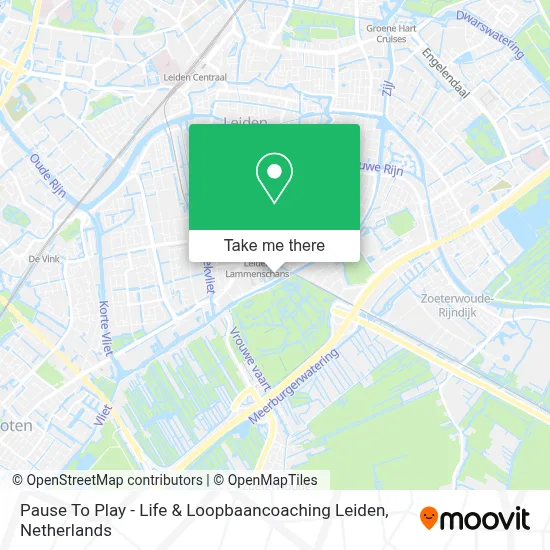 Pause To Play - Life & Loopbaancoaching Leiden map