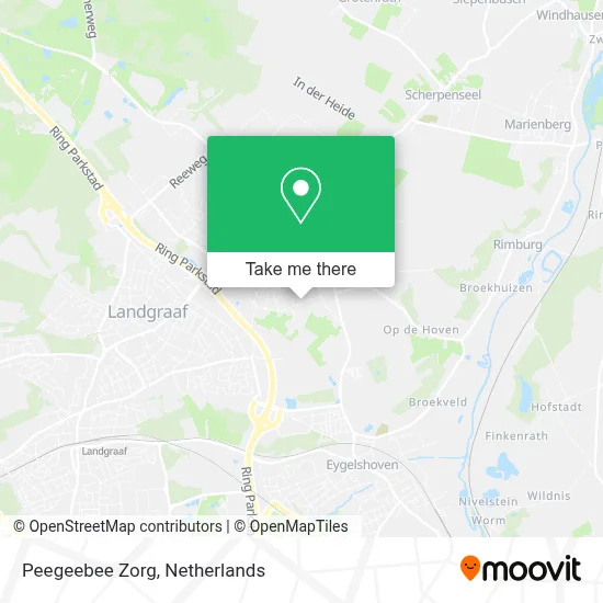 Peegeebee Zorg map