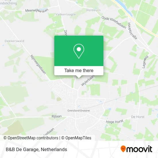 B&B De Garage map